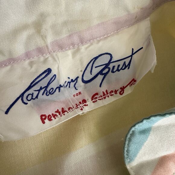 Catherine Ogust for Penthouse Gallery Signature Shirt Dress Womens Small? Pastel - Picture 7 of 7